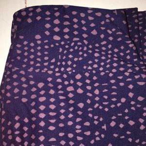 Geometric Pattern Purple Leggings One Size LuLaRoe